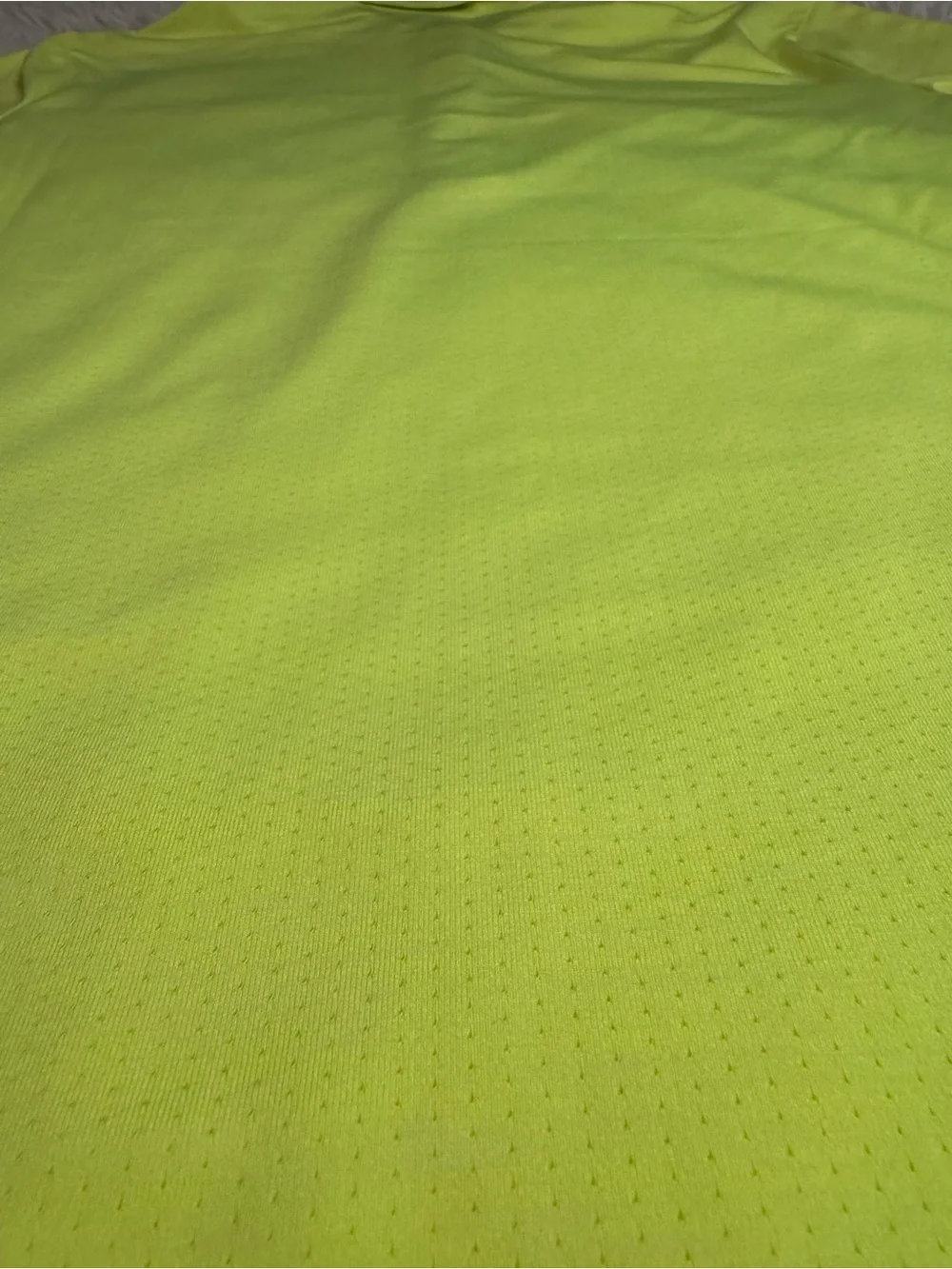 Women’s Nike Golf Neon Yellow Dri- FIT Polo Button-Down Shirt
